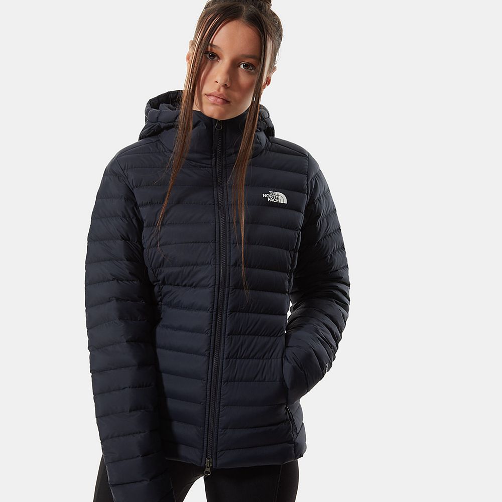 The North Face Hooded Jacket Womens Australia - The North Face Stretch Navy Hiking (ZTX-607398)